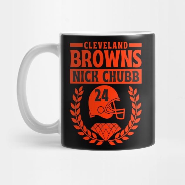 Cleveland Browns 24 Nick Chubb American Football by Astronaut.co